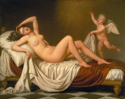 Danae y la lluvia de oro de Adolf Ulrich Wertmuller